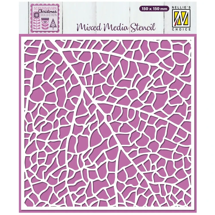 Szablon Leave Grain • 15x15 cm • Nellie's Choice