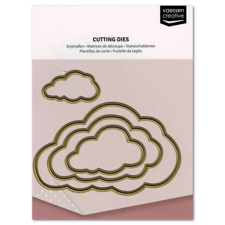 Zestaw wykrojników Chmurki 4 sztuki