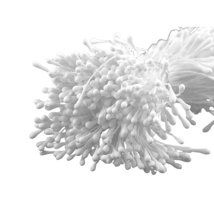 Pręciki do Kwiatków Matowe Białe 400 sztuk