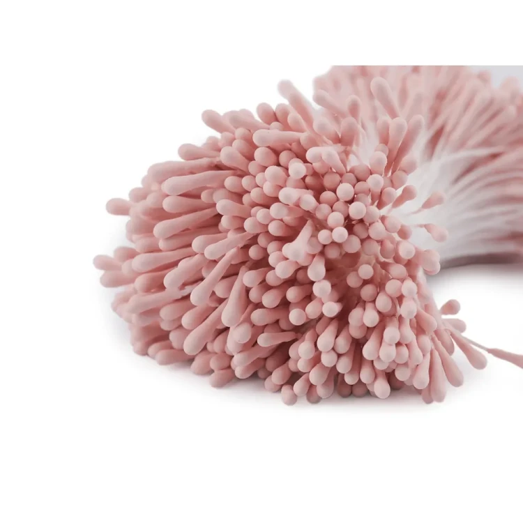 Pręciki do Kwiatków Matowe Pudrowy Róż 400 sztuk