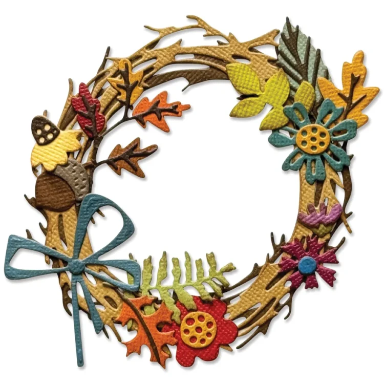 Wykrojniki Thinlits Vault Foliage Wreath by Tim Holtz
