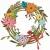 Wykrojniki Vault Funky Floral Wreath by Tim Holtz 14 sztuk
