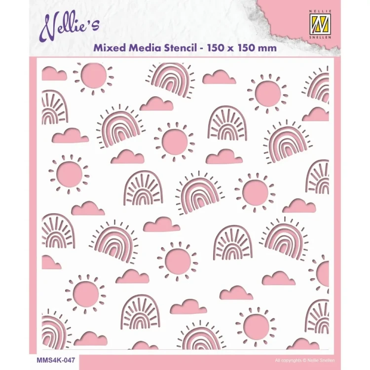 Szablon Tęcza • 15x15 cm