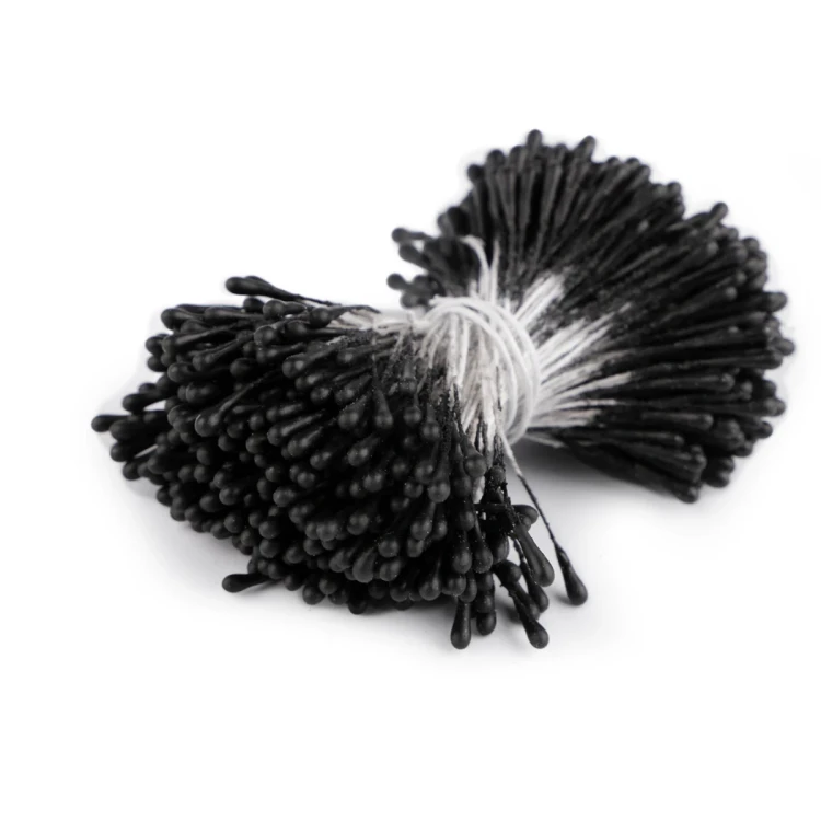 Pręciki do Kwiatków Matowe Czarne 400 sztuk