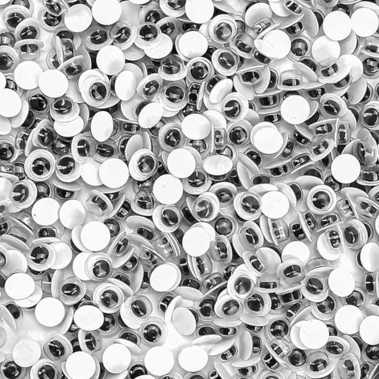 Oczy z ruchomą źrenicą Okrągłe 3mm 100 sztuk