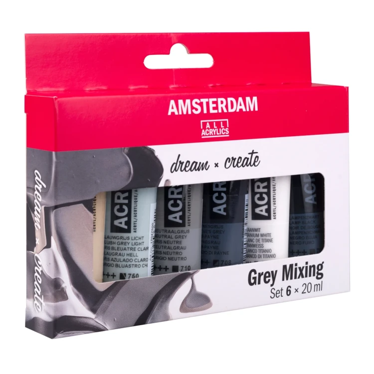 Zestaw farb akrylowych Amsterdam Standard Grey Mixing - Royal Talens
