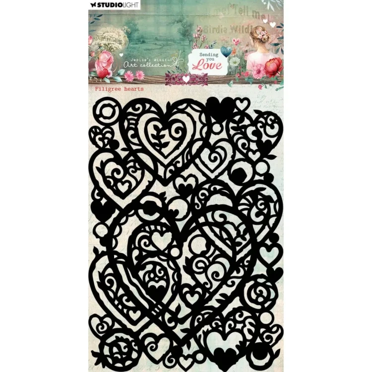 Maska Filigree Hearts - Studio Light