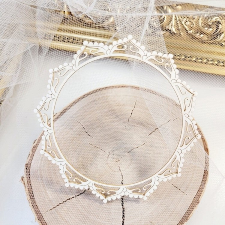 Koronkowa ramka ornamentowa