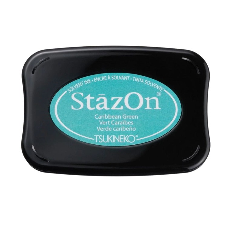 Tusz StazOn Caribbean Green - Turkusowy