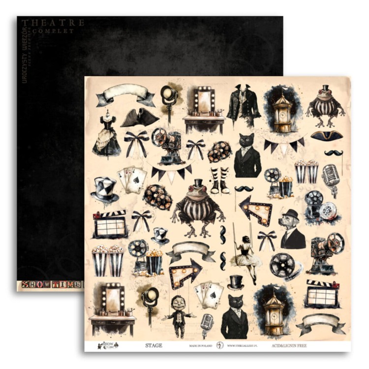Papiery scrapbookingowe Show Time Stage - UHK Gallery - 30x30 cm