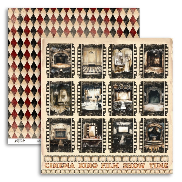Papiery scrapbookingowe Show Time Arlekin - UHK Gallery - 30x30 cm