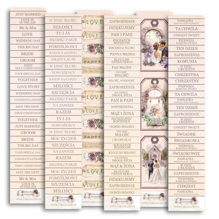 Zestaw pasków Memories Moments - UHK Gallery - 5x30 cm