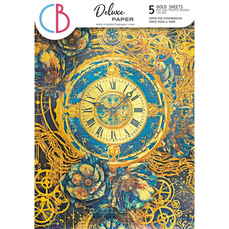 Zestaw Deluxe Celestial Paper Gold A4 5 arkuszy - Ciao Bella
