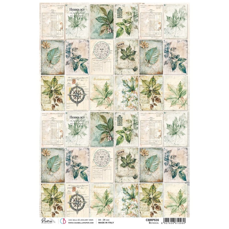 Papier Ryżowy A4 Botanical - Ciao Bella
