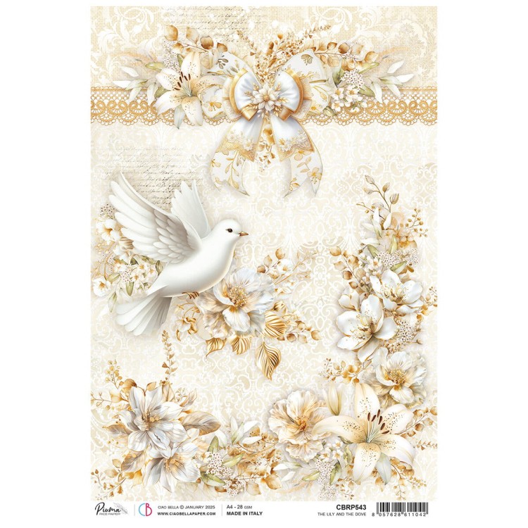 Papier Ryżowy A4 The Lily and the Dove - Ciao Bella