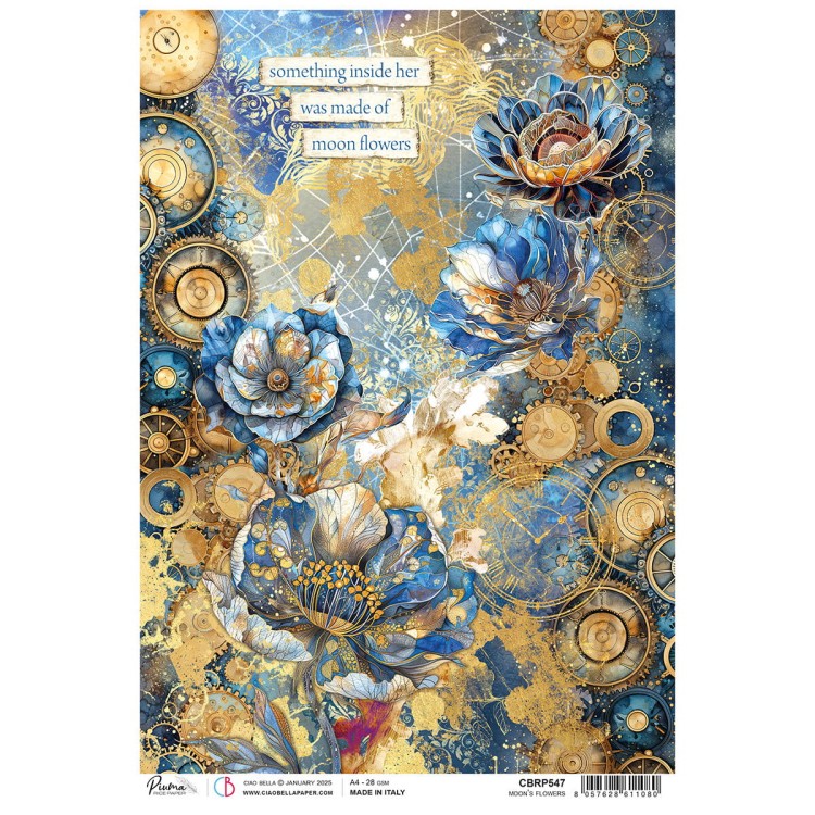 Papier Ryżowy A4 Moon's Flowers - Ciao Bella