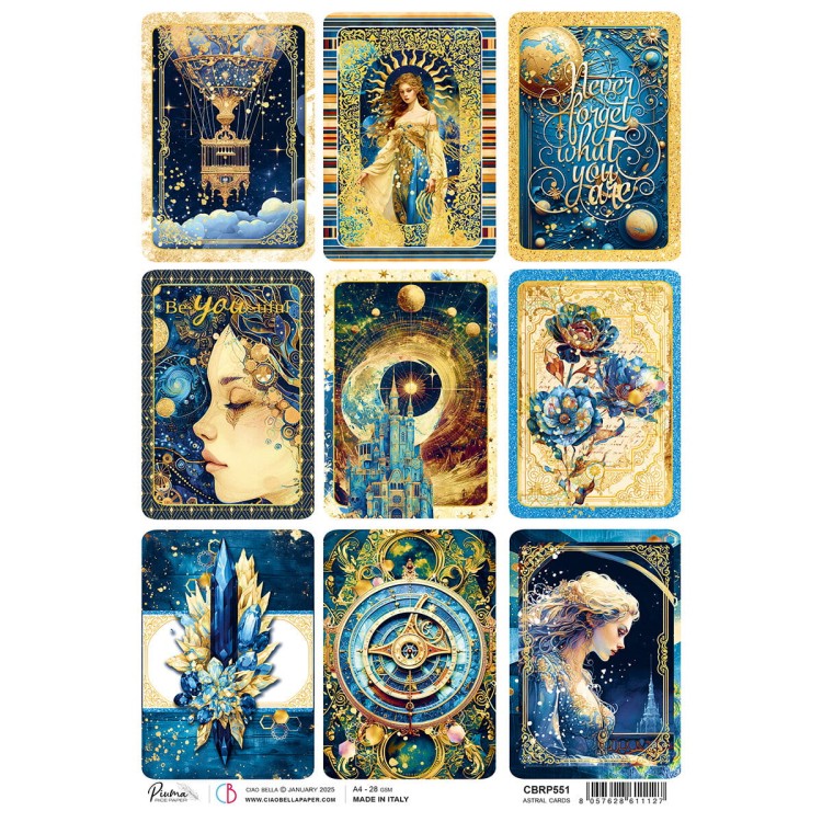 Papier Ryżowy A4 Astral Cards - Ciao Bella