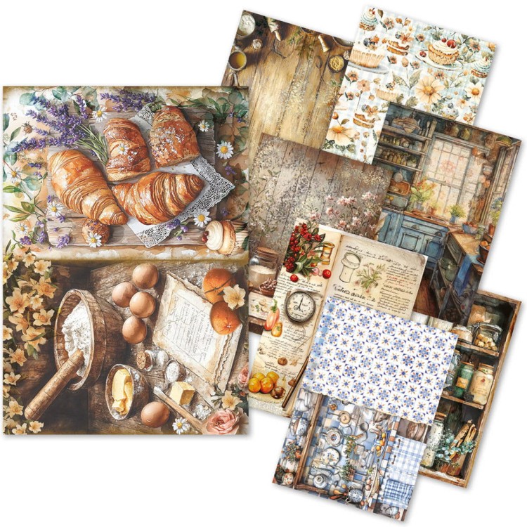 Zestaw Papierów Ryżowy A5 Mixed Cookbook 8 arkuszy - Ciao Bella