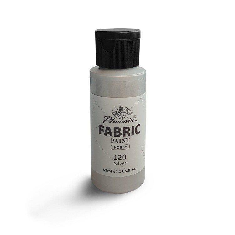 Farba do Ubrań Phoenix - Srebrny (Silver) 59ml