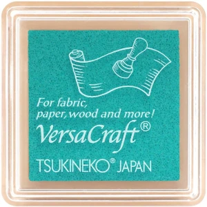 Poduszka z tuszem do tkanin Aquamarine (Akwamaryna) - VersaCraft Small Tsukineko