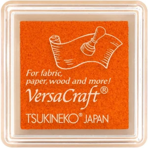 Poduszka z tuszem do tkanin Navel Orange (Pomarańczowy) - VersaCraft Small Tsukineko