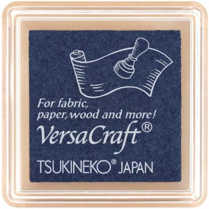 Poduszka z tuszem do tkanin Denim (Granatowy) - VersaCraft Small Tsukineko