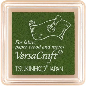 Poduszka z tuszem do tkanin Muscat (Ciemnozielony) - VersaCraft Small Tsukineko