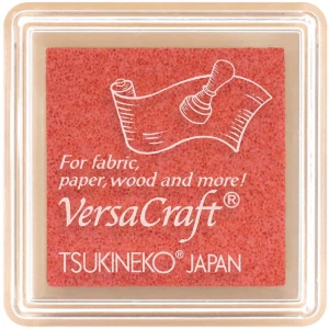 Poduszka z tuszem do tkanin Coral Pink (Koralowy Róż) - VersaCraft Small Tsukineko