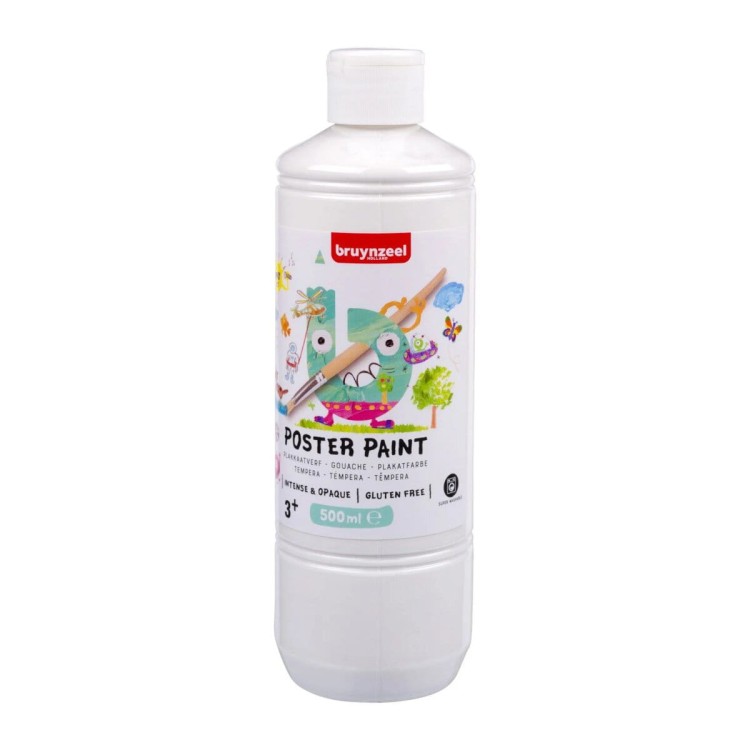 Farba Plakatowa Biała 500 ml