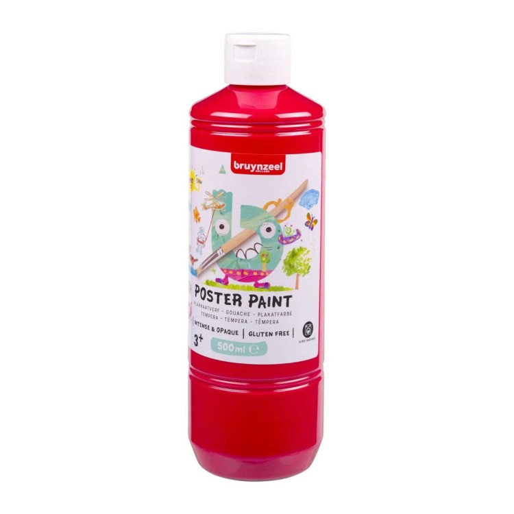 Farba Plakatowa Czerwona 500 ml