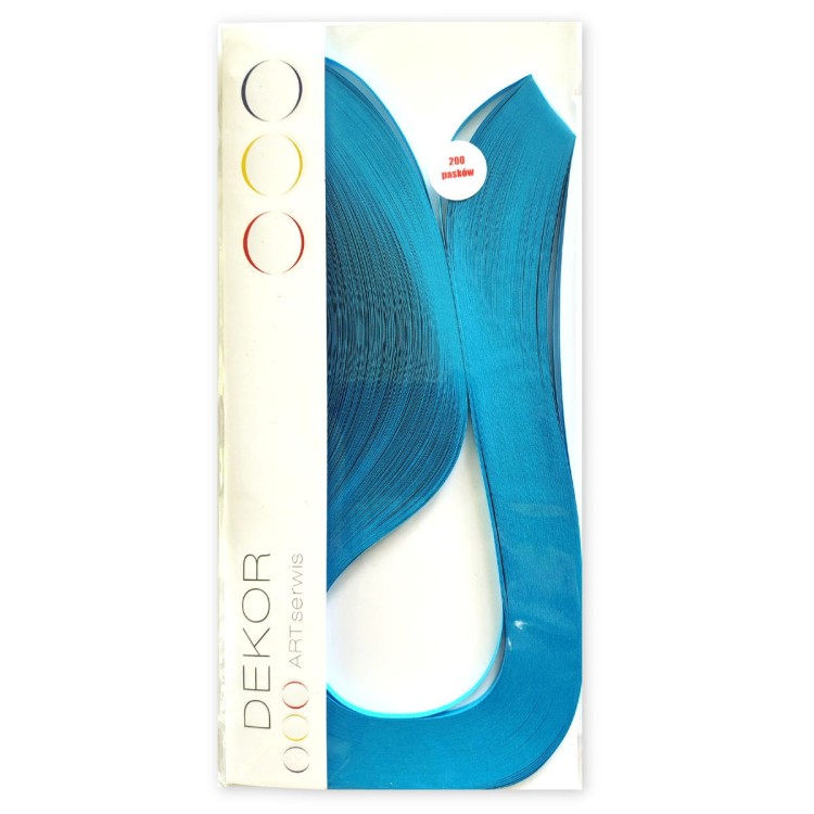 Paski do quillingu Niebieskie 3mm 42cm 200 sztuk