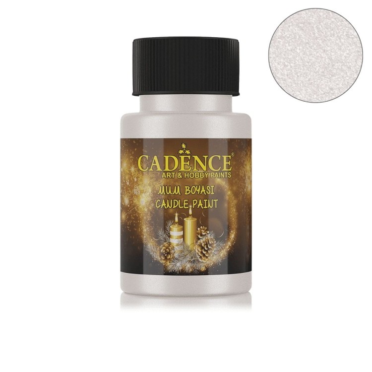 Farba do malowania świec i mydeł Srebrna Cadence