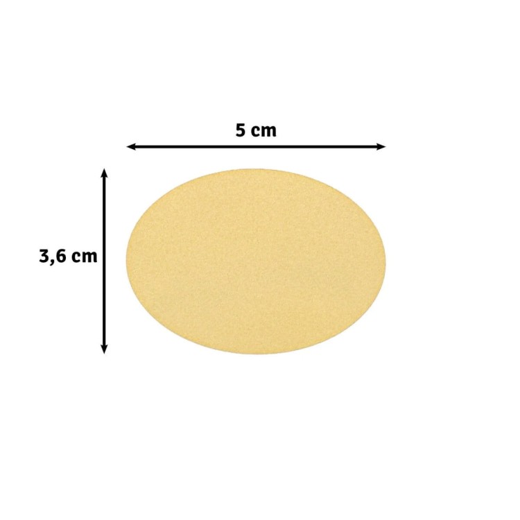 Owal 5 x 3,6 cm