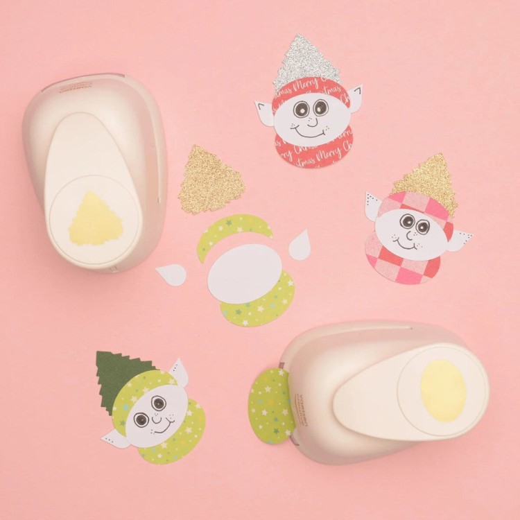 Skrzaty wykonane za pomocą dziurkacza