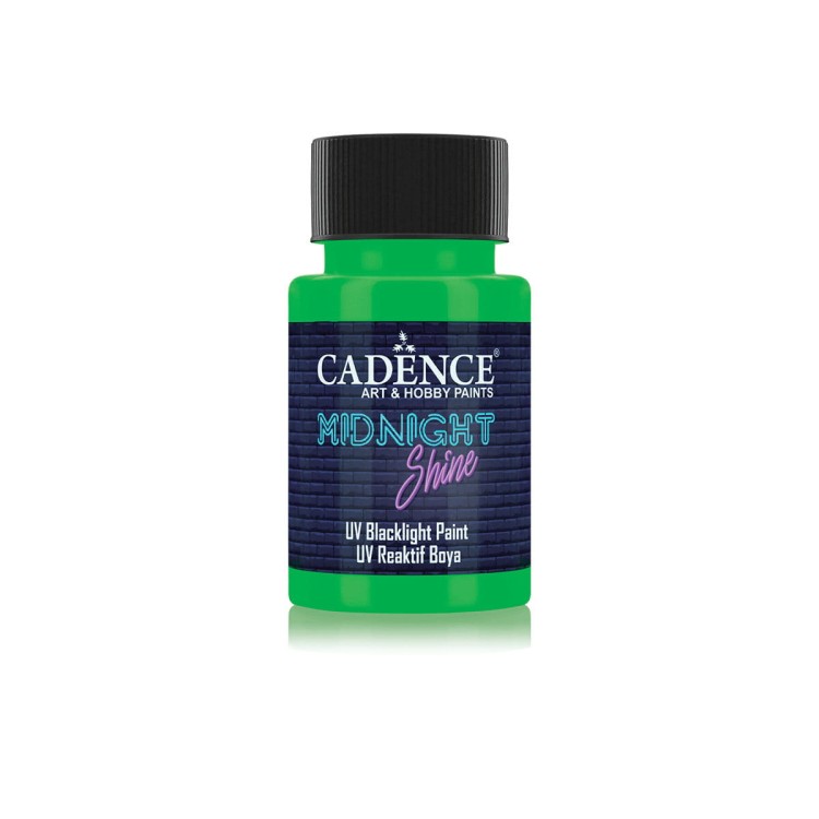 Farba akrylowa do tkanin UV fluorescencyjna zielona