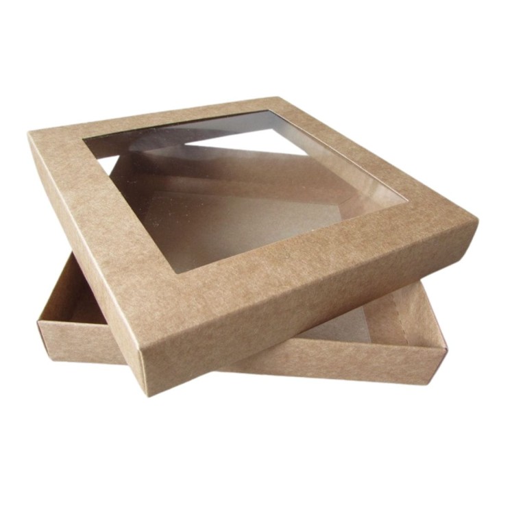 Pudełko na kartkę kwadratowe Eco Scrapbooking Kraft 16 x 16 x 2,5 cm