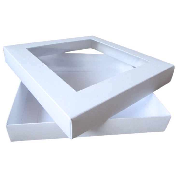 Pudełko na kartkę kwadratowe Eco Scrapbooking Białe 16 x 16 x 2,5 cm