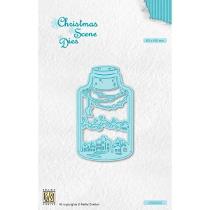 Wykrojnik do papieru Zimowa Scena w Butelce Nellie's Choice