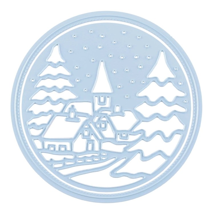 Wykrojnik Widok na Zaśnieżoną Wioskę