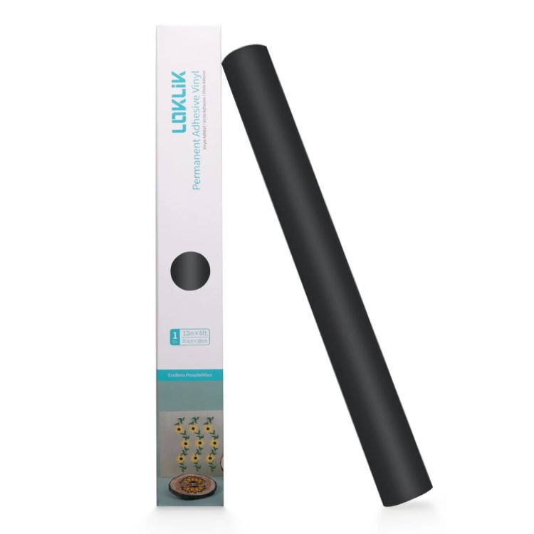 Folia winylowa samoprzylepna Czarna Matowa LOKLiK 30,5 x 180 cm