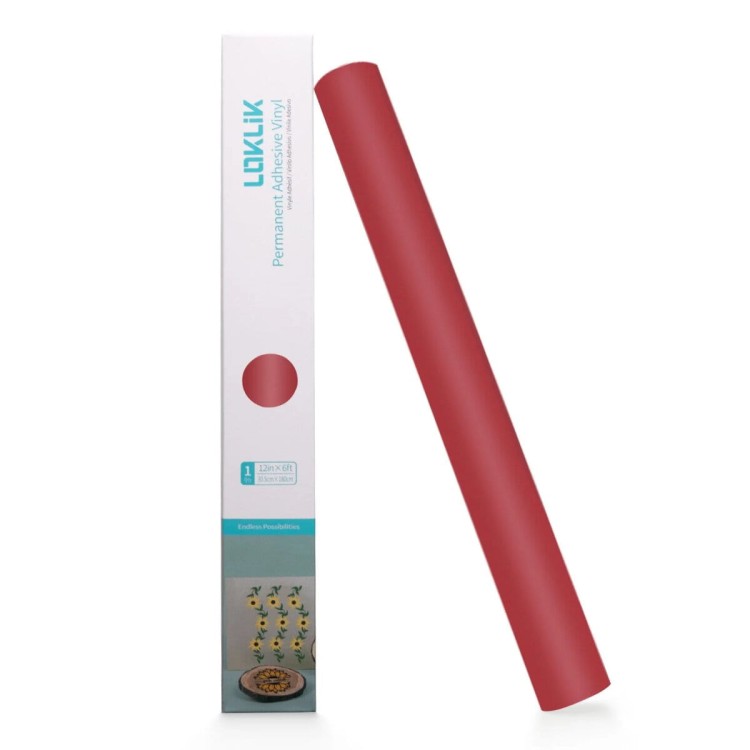 Folia winylowa samoprzylepna Czerwona Matowa LOKLiK 30,5 x 180 cm