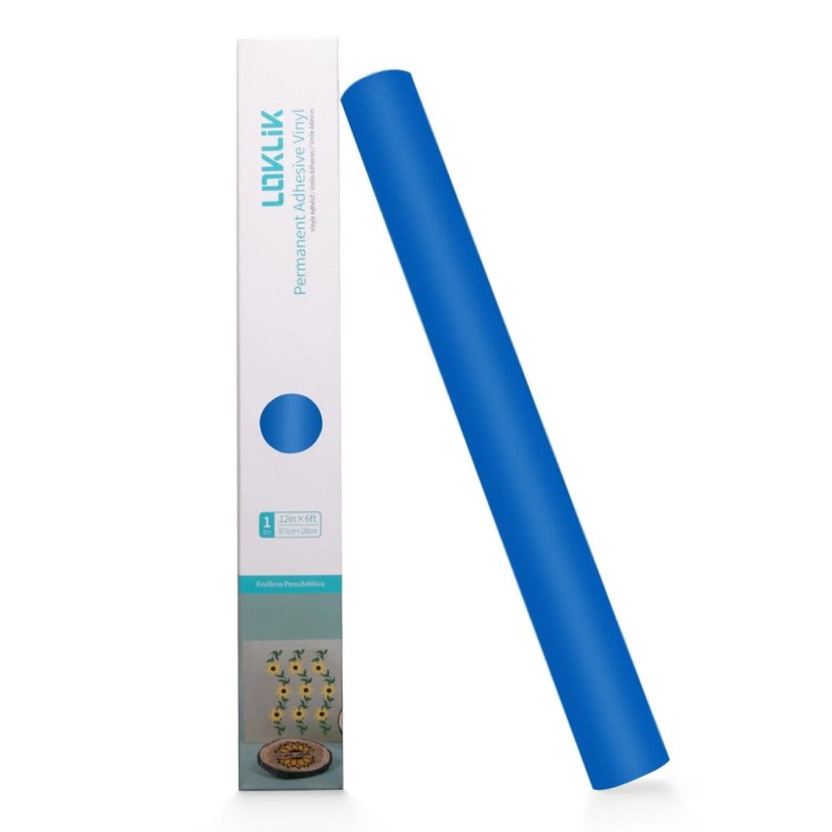 Folia winylowa samoprzylepna Niebieska Matowa LOKLiK 30,5 x 180 cm