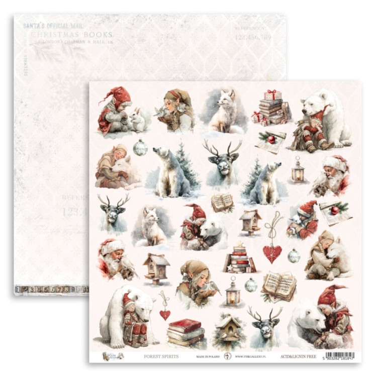 Papiery scrapbookingowe White Whispers Forest Spirits UHK Gallery 30 x 30 cm