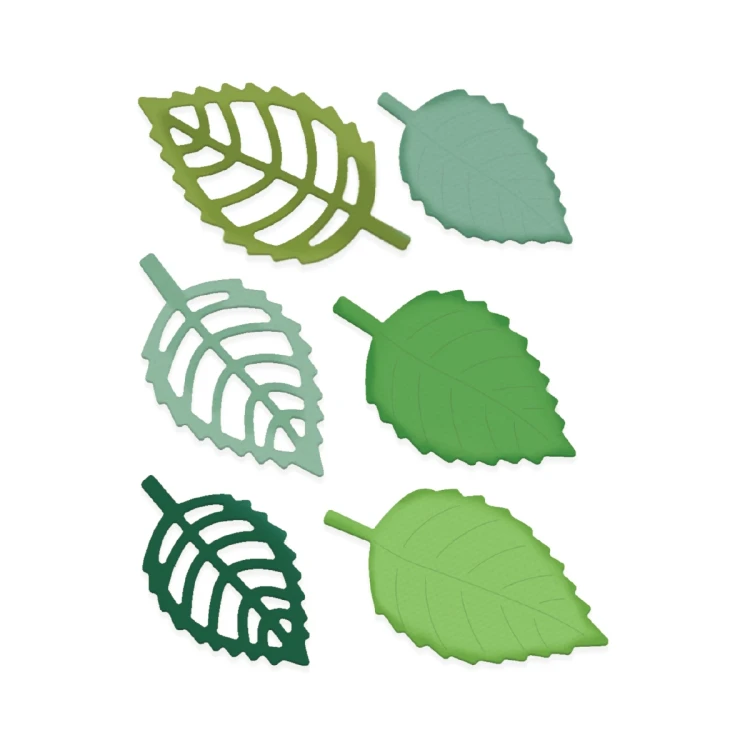 Zestaw wykrojników listki 6 sztuk