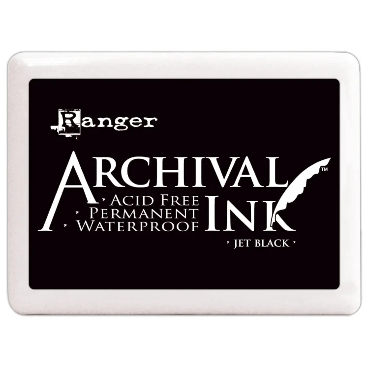 Duża poduszka Archival Ink Jet Black Czarny Jumbo