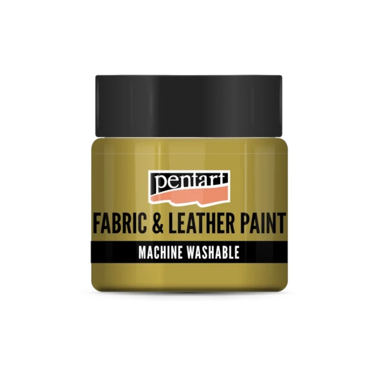 Farba do tkanin i skóry Złota Pentart 50 ml