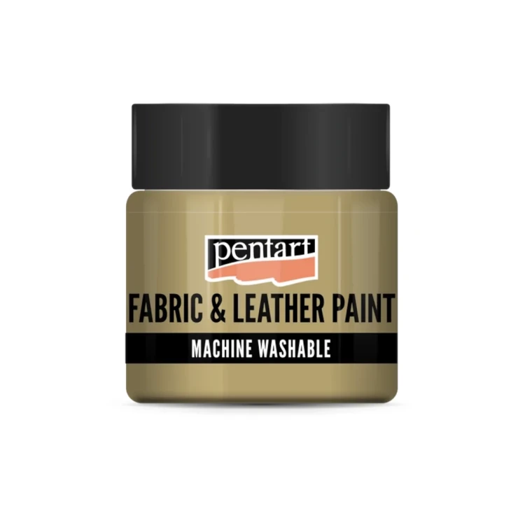 Farba do tkanin i skóry Jasnobrązowa Pentart 50 ml