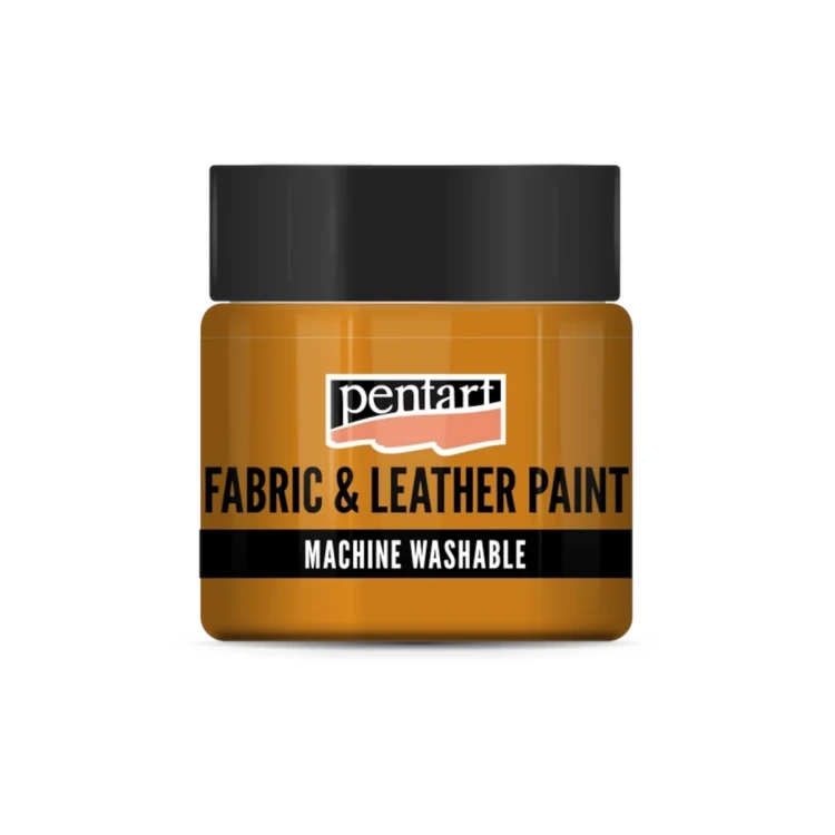 Farba do tkanin i skóry Pomarańczowa Pentart 50 ml