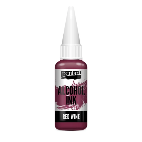 Tusz alkoholowy Media Ink Pentart Red Wine czerwone wino 20 ml