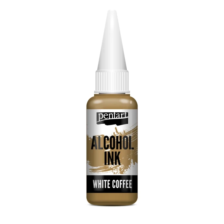 Tusz alkoholowy Media Ink Pentart White Coffee kawa z mlekiem 20 ml